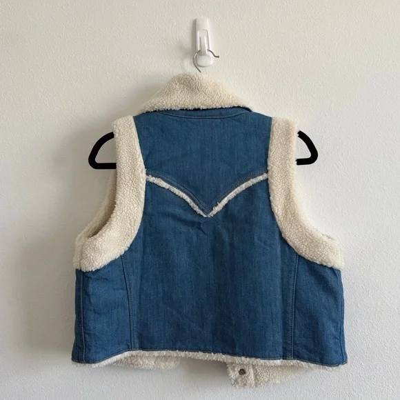 Wrangler Sherpa Denim Vest - Picture 5 of 5